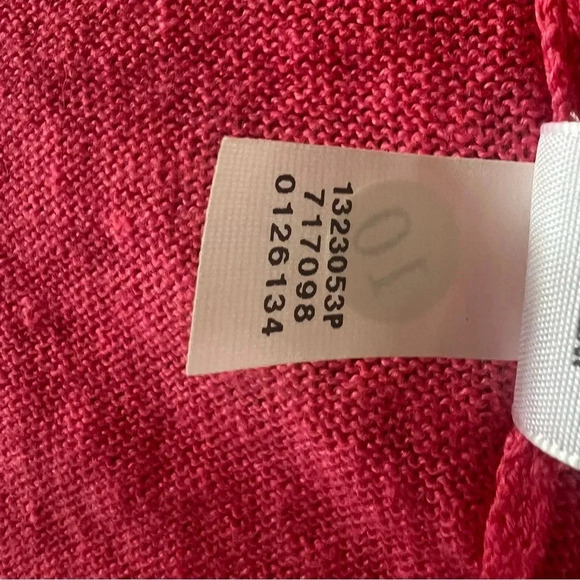 J.Jill Waterfall Pink Linen Blend Cardigan Lightweight Size Medium - Picture 5 of 8